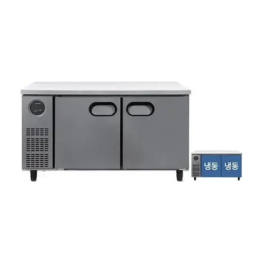 [스타리온] 직냉식 1500 테이블 냉동고 366L (내부스텐) SR-T15DIEMC